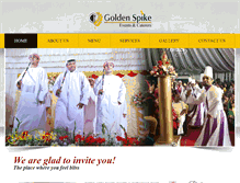 Tablet Screenshot of goldenspikeevents.com